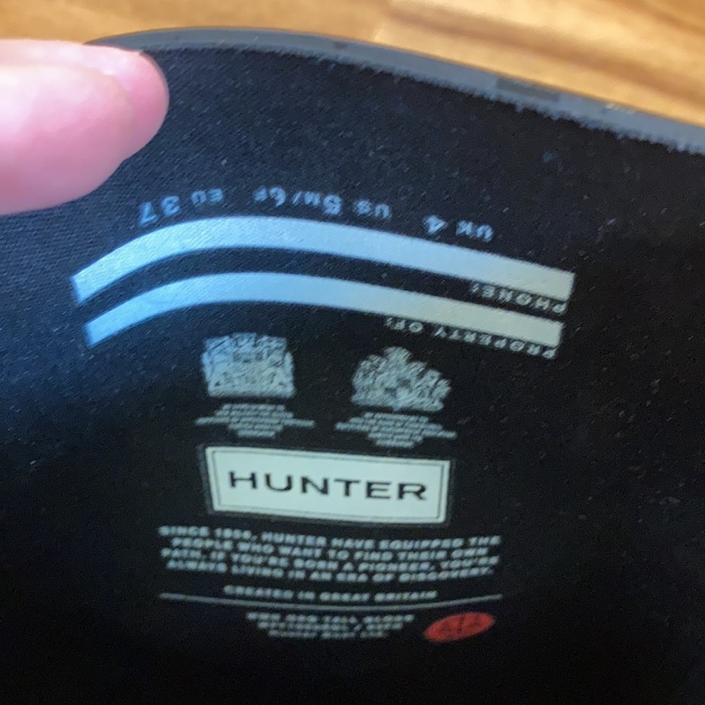 Hunter Original Black Adjustable Gloss Rain Boots - Picture 15 of 15